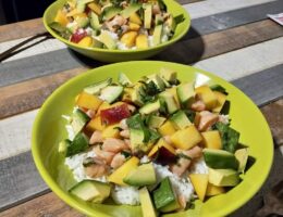 poke bowl - riz mangue avocat nectarine