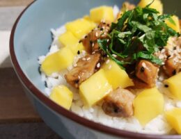 Riz poulet mangue